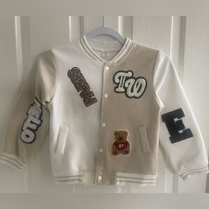 SHEIN Kids Varsity Jackets Design Size 7 Y